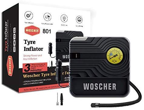 Woscher 801 Tyre Inflator (12V) with LED Light