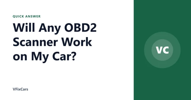 Will Any OBD2 Scanner Work on My Car?