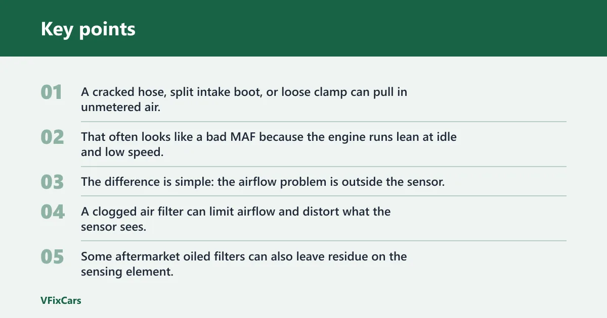 Key points: What can look like a bad MAF?