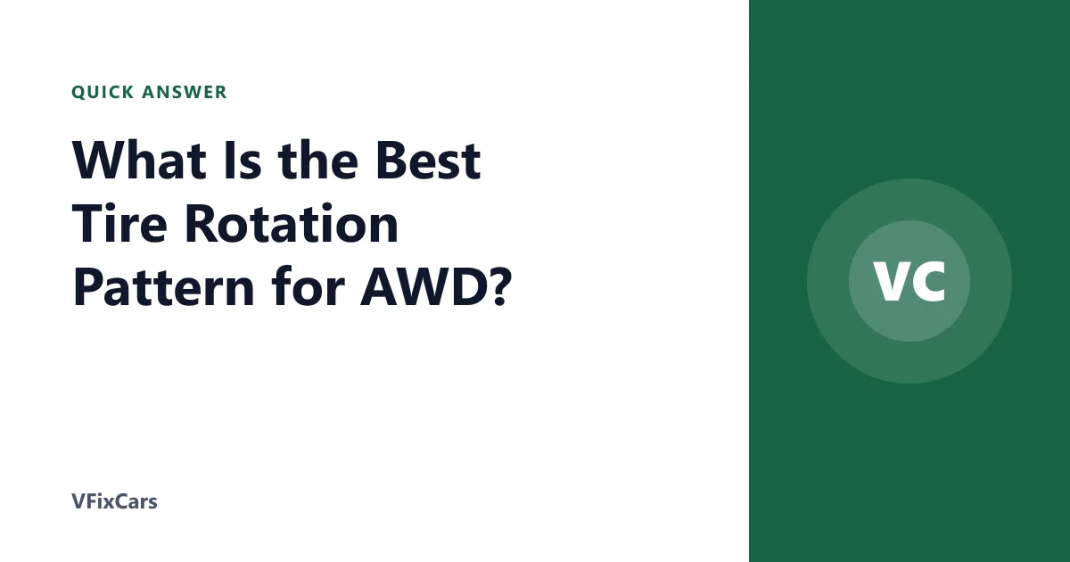 What Is the Best Tire Rotation Pattern for AWD?