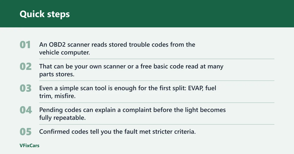 Quick steps: How do you diagnose a check engine light?