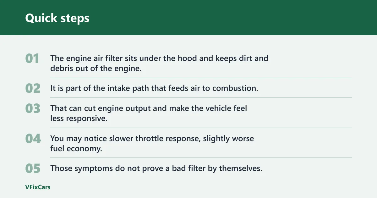 Quick steps: How often should you change your car air filter?