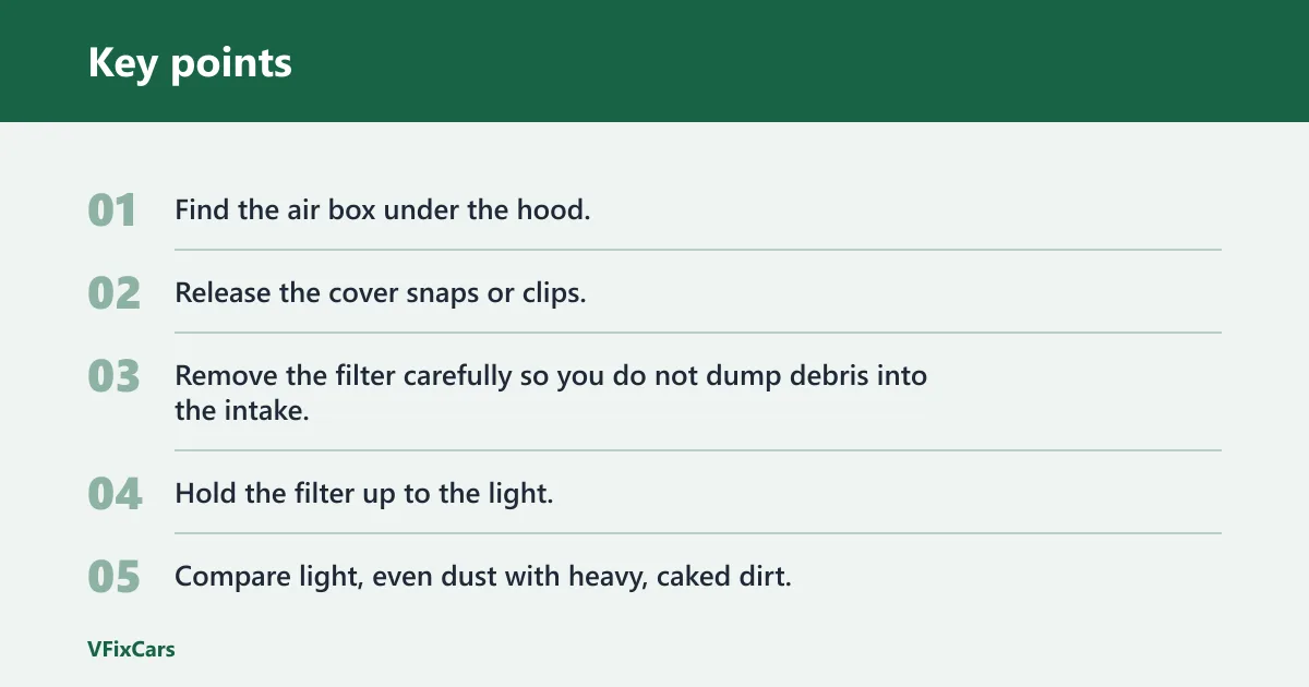 Key points: Can I visually inspect my air filter instead of replacing it on schedule?