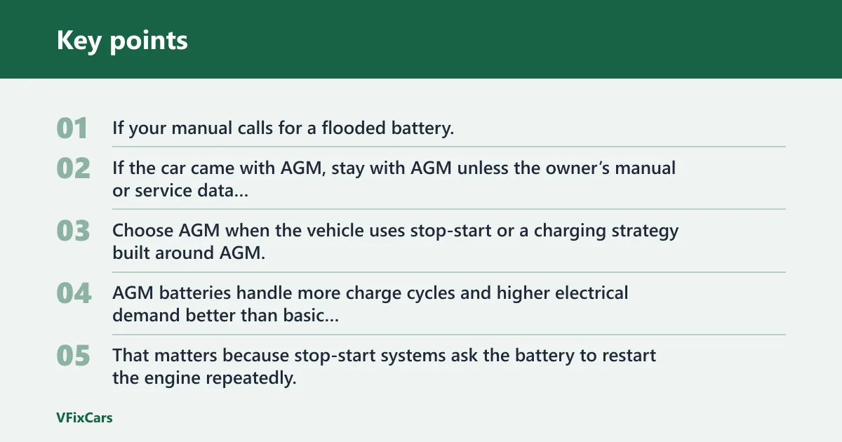 Key points: Best car battery by need