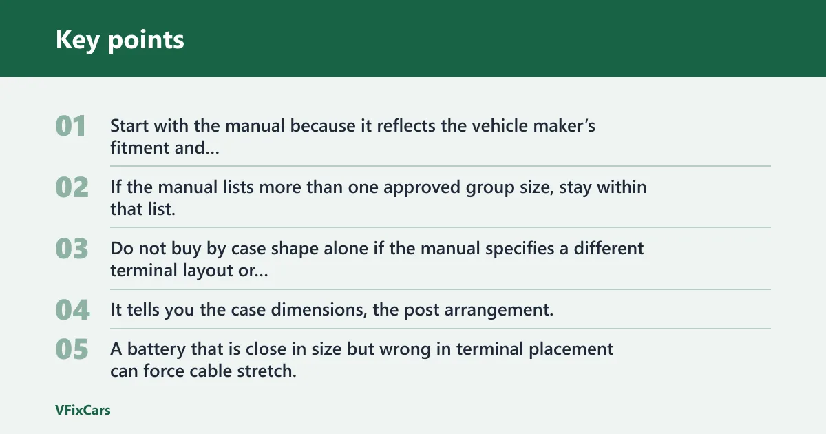 Key points: What battery size does your car need?