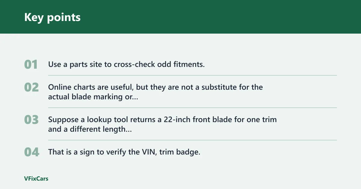 Key points: Can you use an online lookup tool?