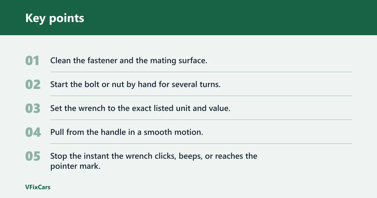 Key points: How do you use a torque wrench for beginners?