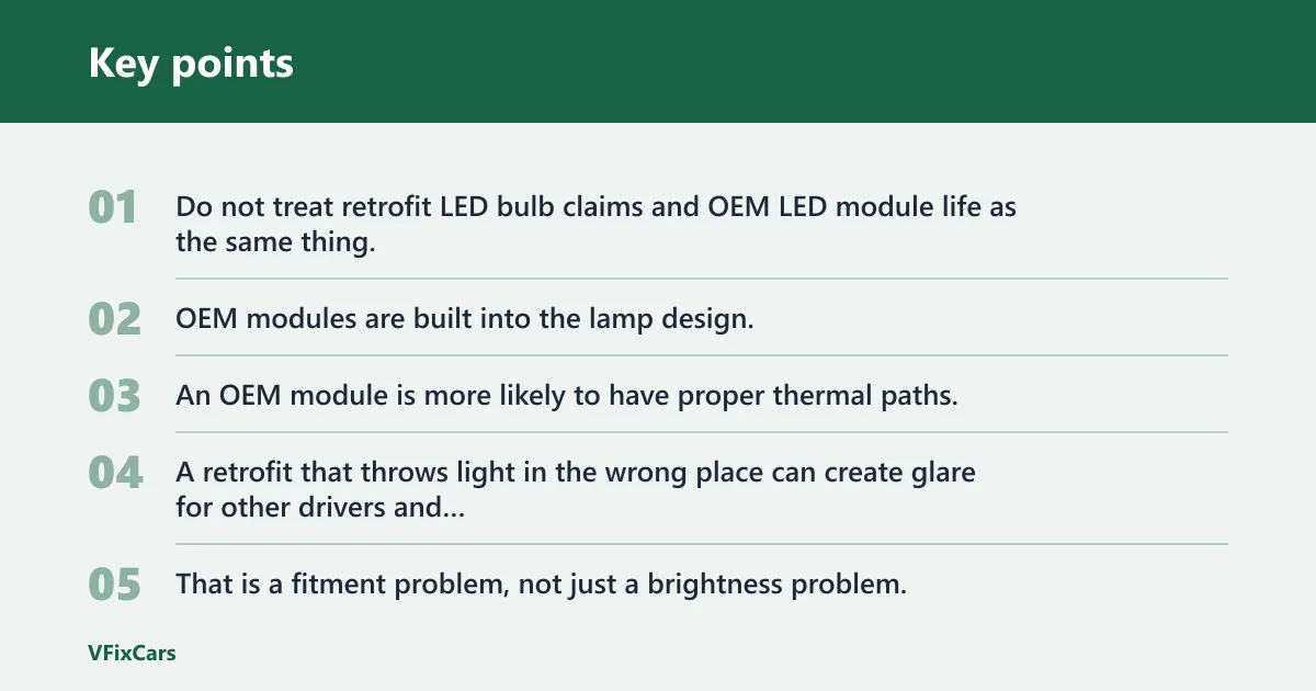 Key points: Are aftermarket LEDs worth it?