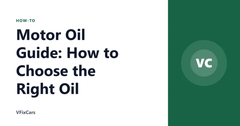 Motor Oil Guide: How to Choose the Right Oil