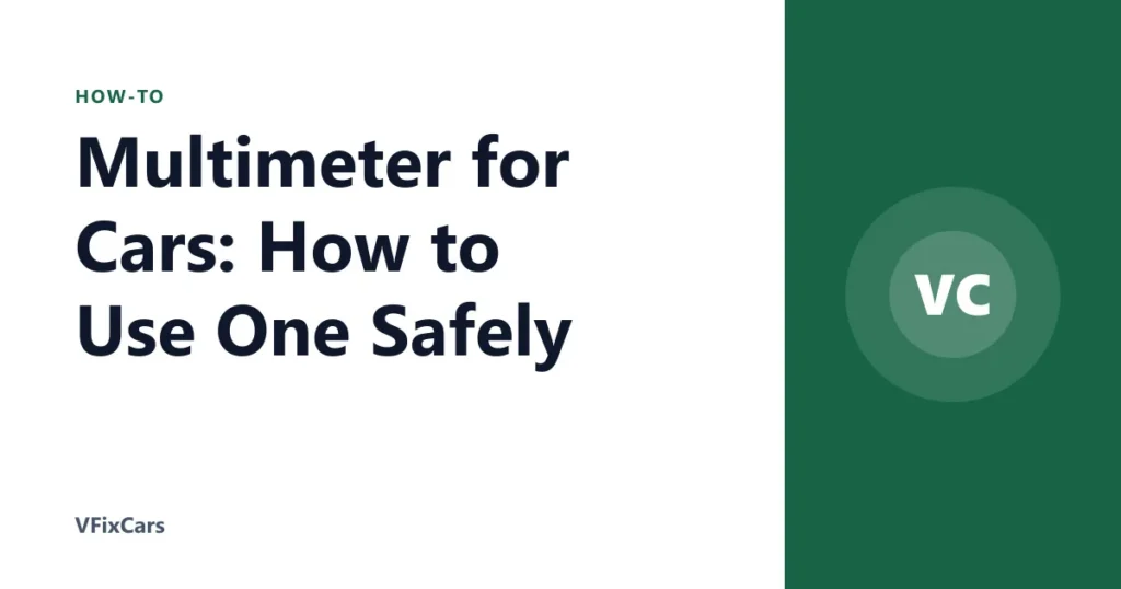 Multimeter for Cars: How to Use One Safely