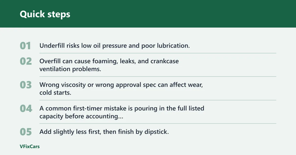 Quick steps: What can go wrong after an oil change?