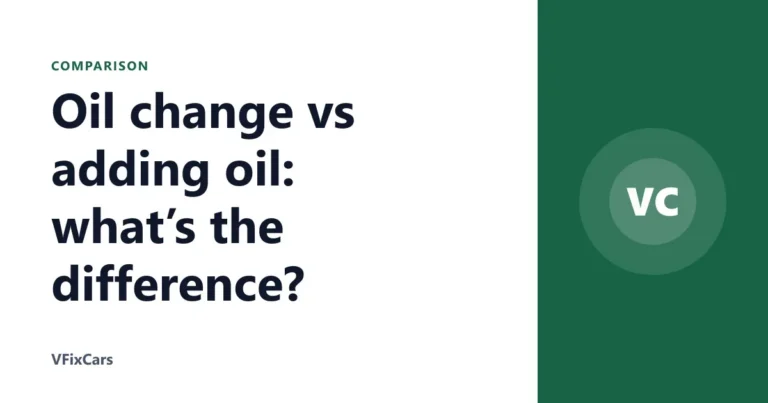 Oil change vs adding oil: what’s the difference?