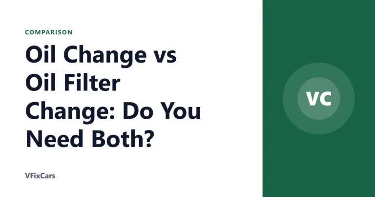 Oil Change vs Oil Filter Change: Do You Need Both?