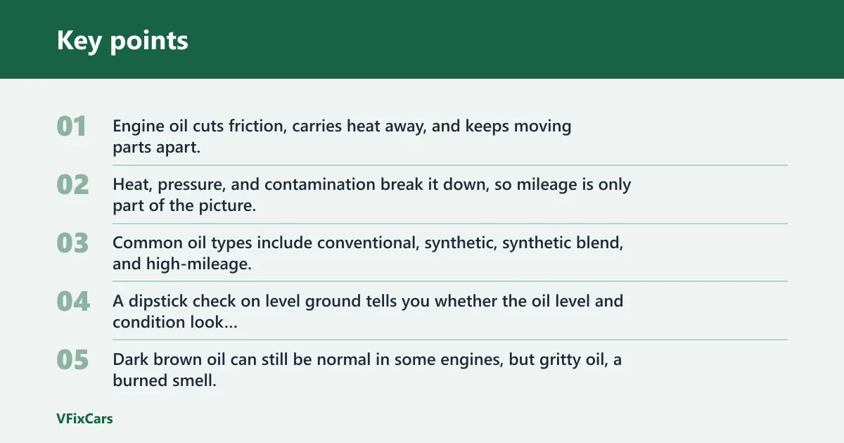 Key points: Oil and filter basics