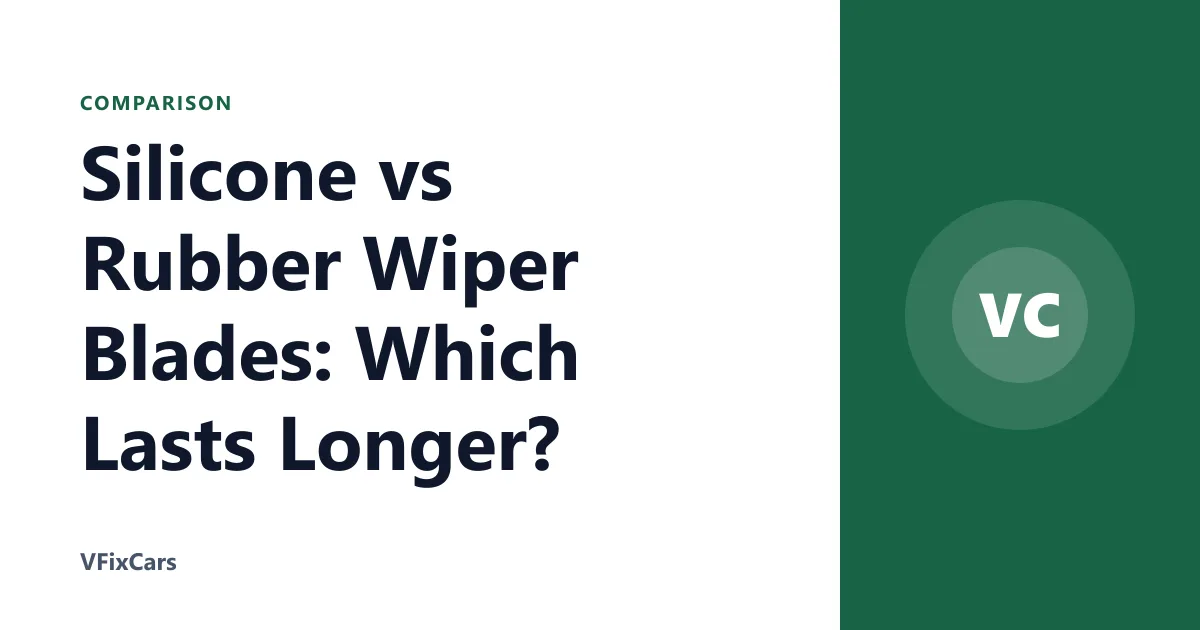 Silicone vs Rubber Wiper Blades: Which Lasts Longer?