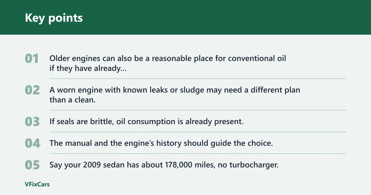 Key points: When conventional oil still makes sense