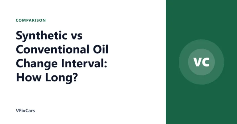 Synthetic vs Conventional Oil Change Interval: How Long?