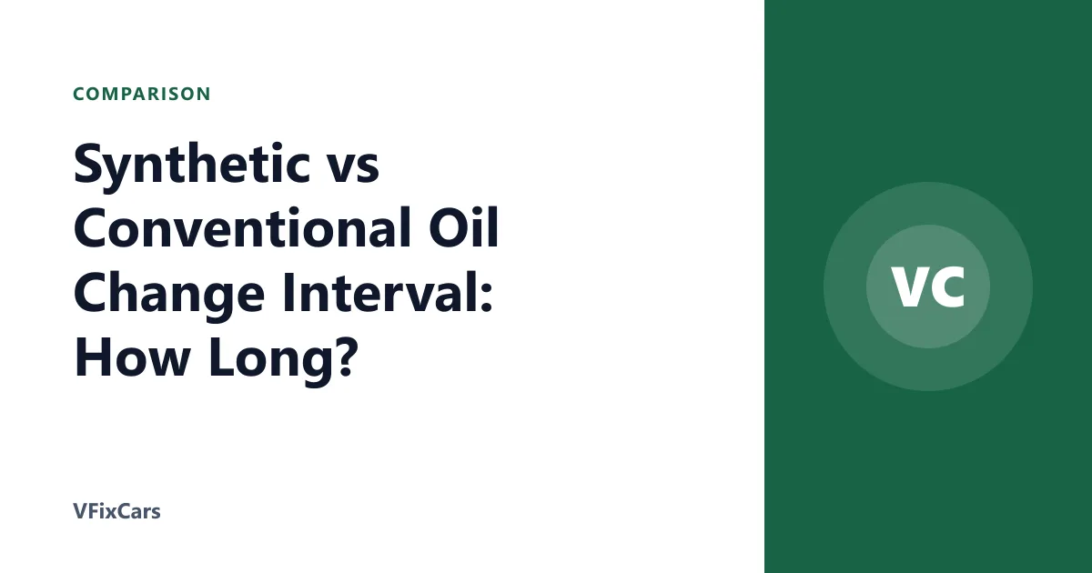 Synthetic vs Conventional Oil Change Interval: How Long?