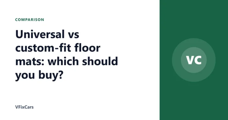 Universal vs custom-fit floor mats: which should you buy?