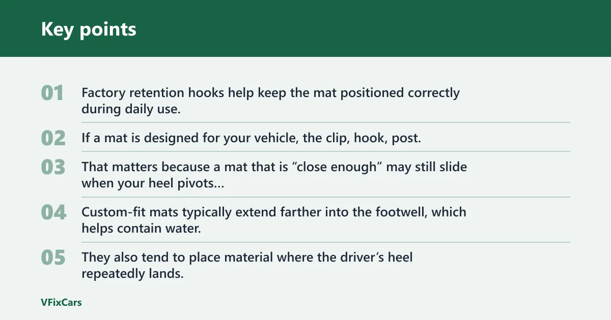 Key points: Why custom-fit floor mats usually fit better