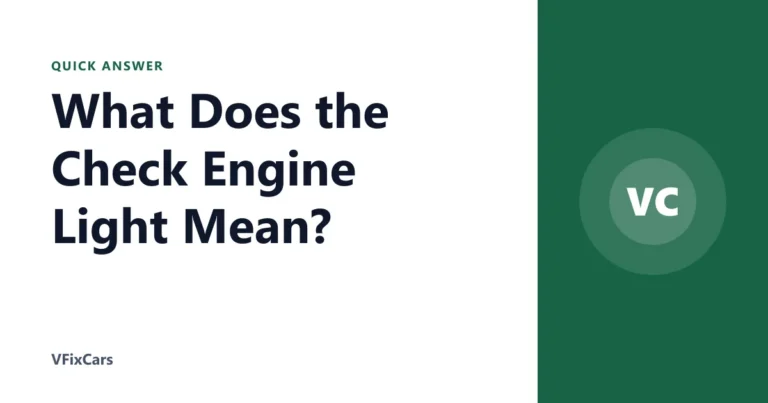 What Does the Check Engine Light Mean?