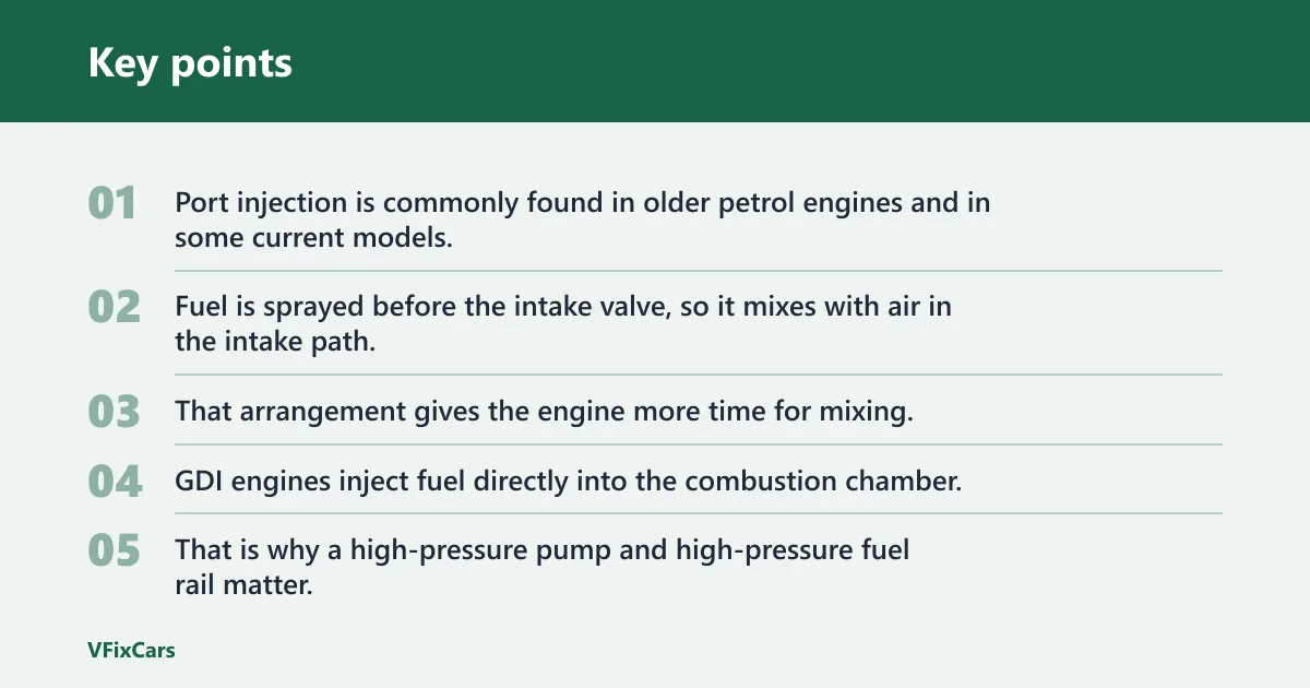 Key points: What changes by injector type?