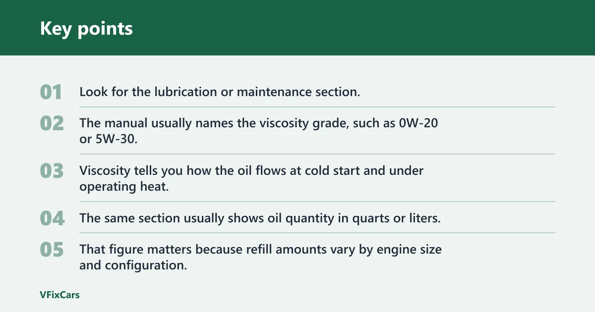 Key points: What does your owner’s manual say?