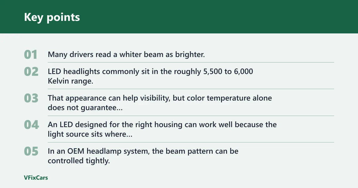 Key points: What makes an LED look brighter?