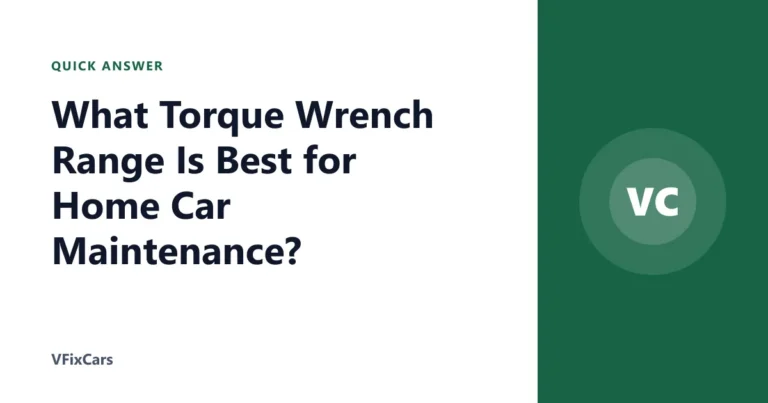 What Torque Wrench Range Is Best for Home Car Maintenance?