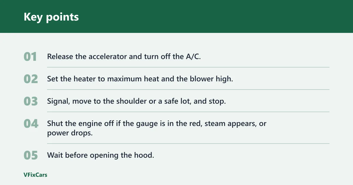Key points: What to do in the first 60 seconds