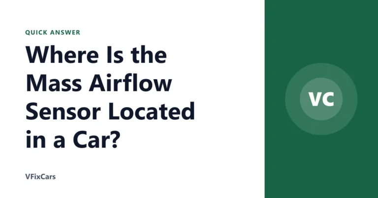 Where Is the Mass Airflow Sensor Located in a Car?