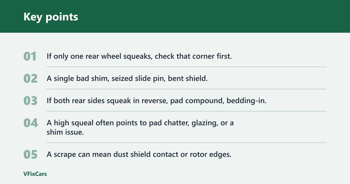 Key points: What the noise pattern tells you