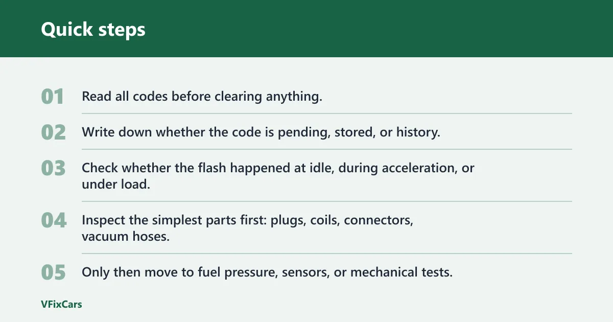 Quick steps: How to read the codes