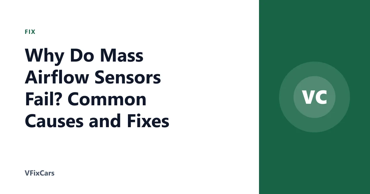 Why Do Mass Airflow Sensors Fail? Common Causes and Fixes