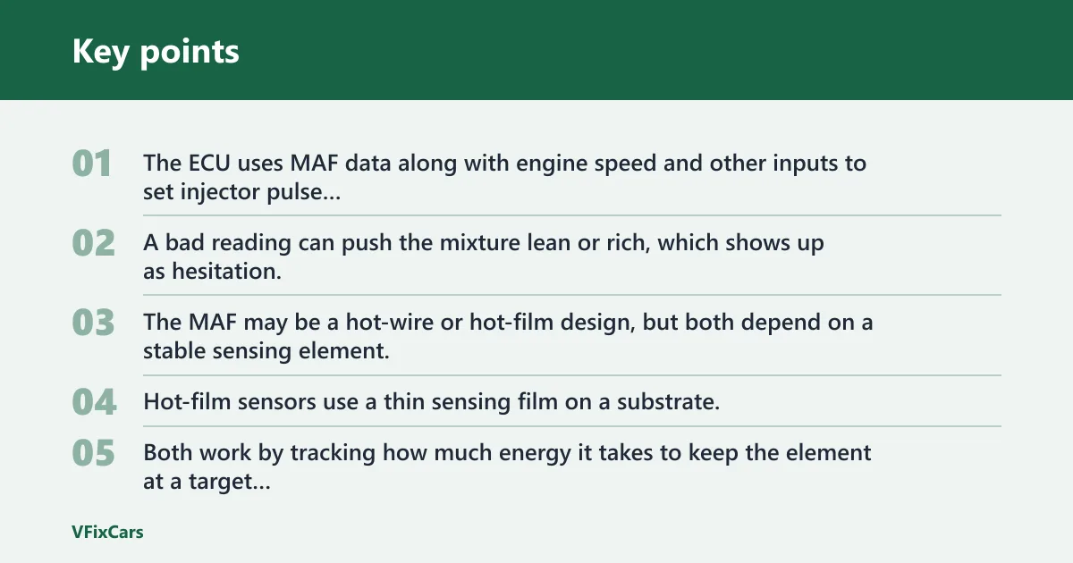 Key points: Why do mass airflow sensors fail?