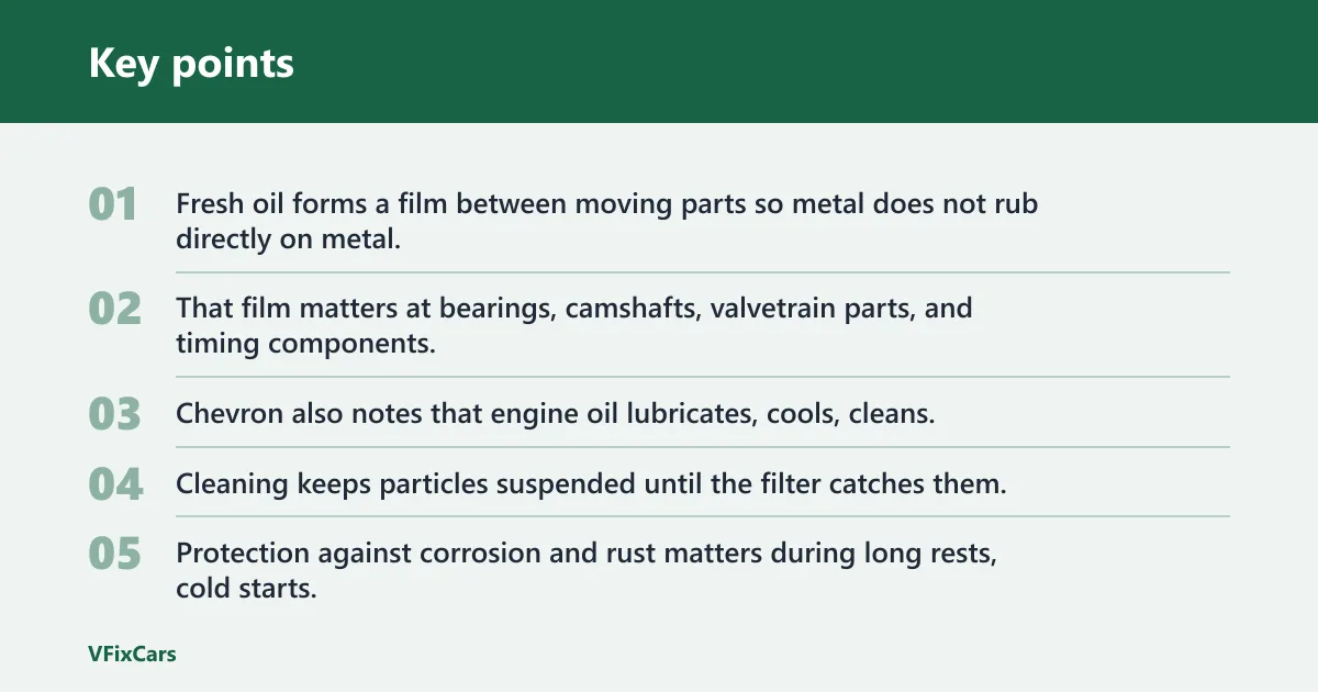 Key points: Why do cars need oil changes?