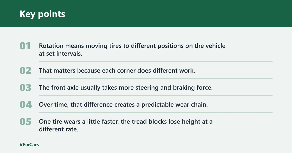 Key points: Why tire rotation matters